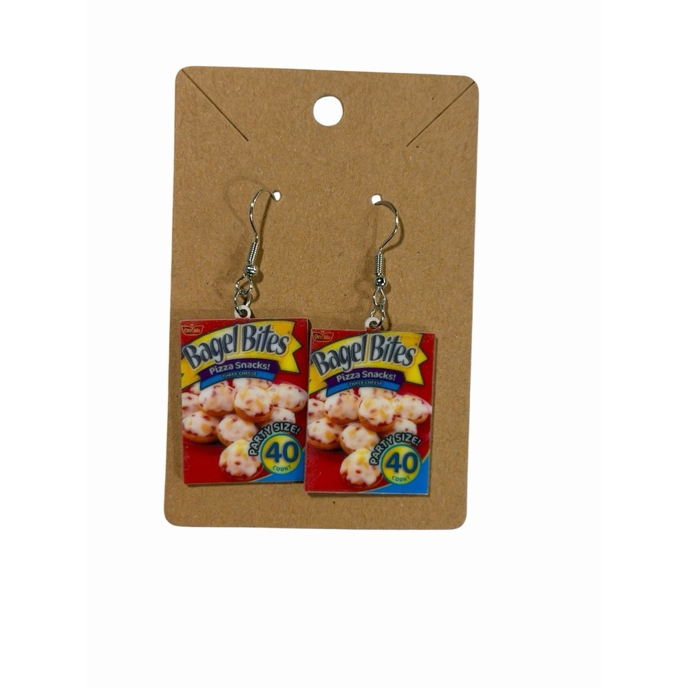 New Novelty‎ Fashion Earrings pizza bites frozen food